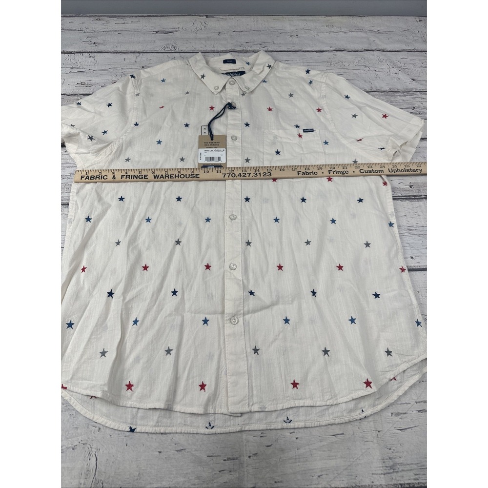 NWT Chubbies Mens All Stars No Stripes Resort Weave Friday Shirt Button Up Sz XL - Picture 7 of 9